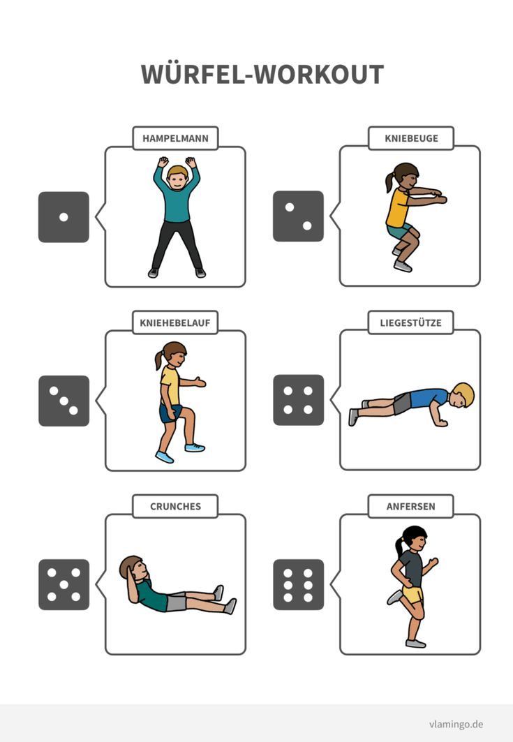 Würfel-Workout Für Zuhause &amp; Für Den Unterricht - Vlamingo verwandt mit Yoga Kinder Bilder Ausdrucken
