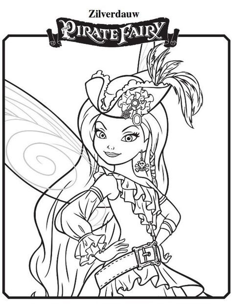 Zilverdauw - New Tinkerbell &amp; Pirate Fairy Coloring Pages für Coloriage H2O Dessin Animé À Imprimer