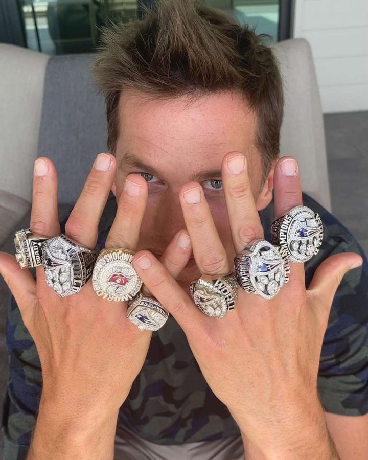 tom brady rings photo