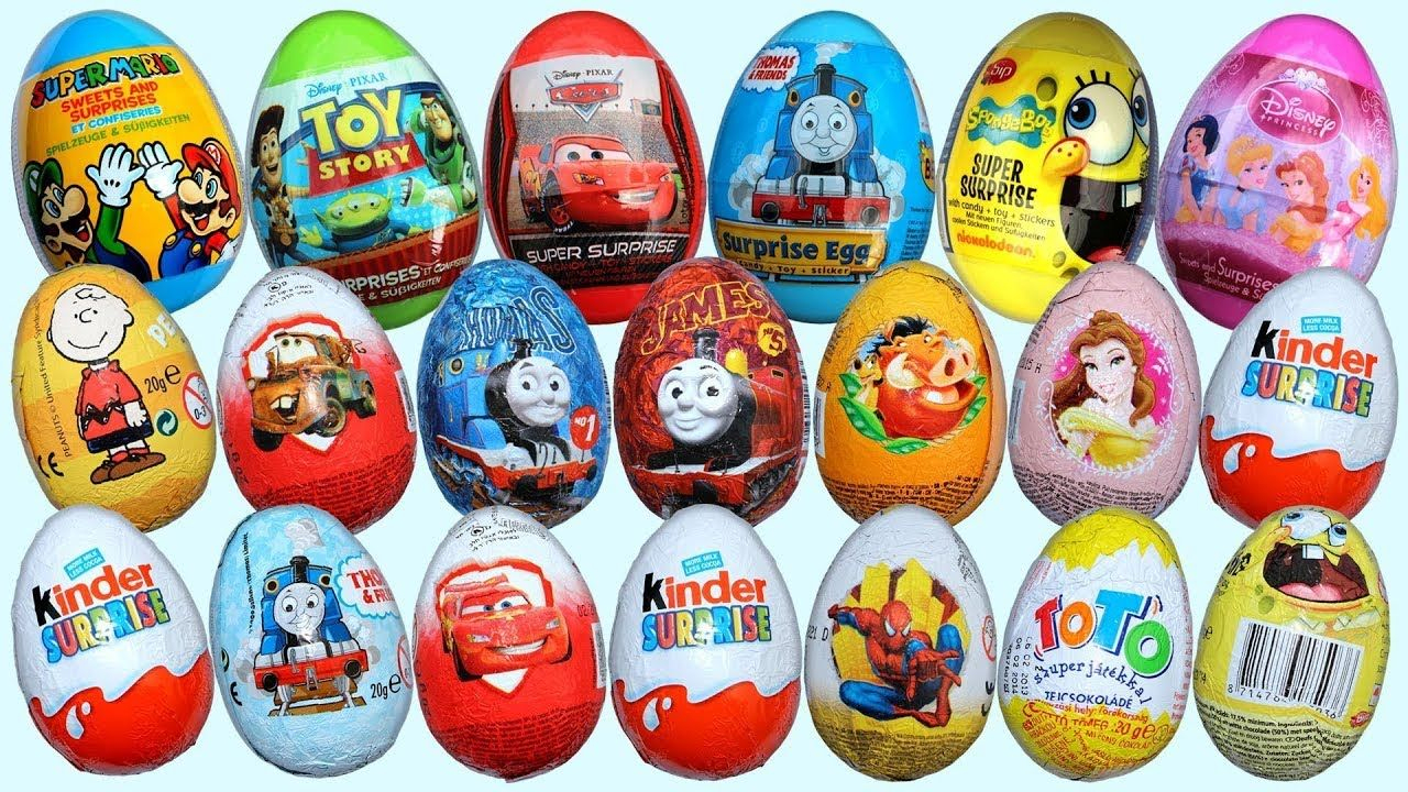 100 Kinder Surprise, Surprise Eggs Kinder Joy Easter Eggs | Kinder innen Foto Kinder Joy,