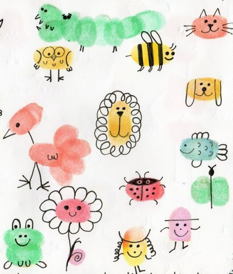 33 Fingerabdruck Bilder, Welche Malen Zu Einem Erlebnis Machen ganzes Welche Bilder Interessieren Kinder