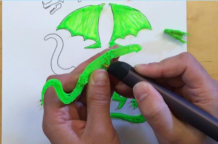 3D-Stift Drachen Bastelanleitung Bastelltipp Für Kinder - Jugendliche in 3D Bilder Malen Für Kinder
