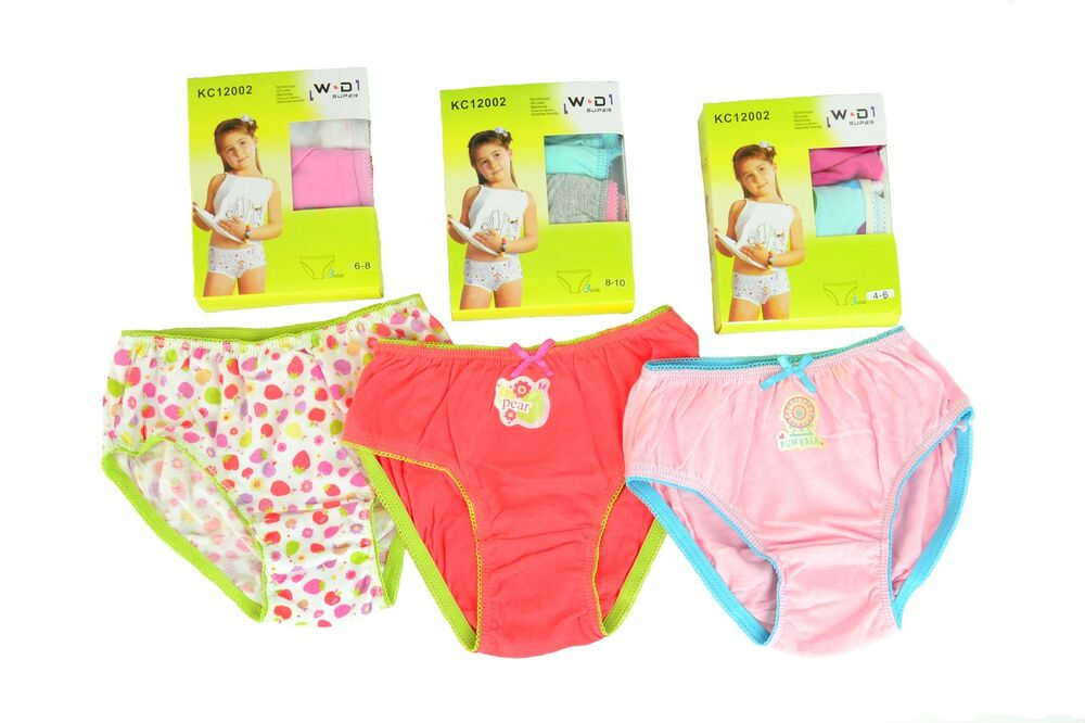 3Er Pack Mädchen Kinder Slip Unterhosen Slips Panty Gr. 98 - 140 in Kinder Bilder Verkaufen