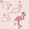 7 Flamingos Zeichnen Schritt-Für-Schritt - Auch Für Kinder Und innen Bilder Malen Einfach Für Kinder,