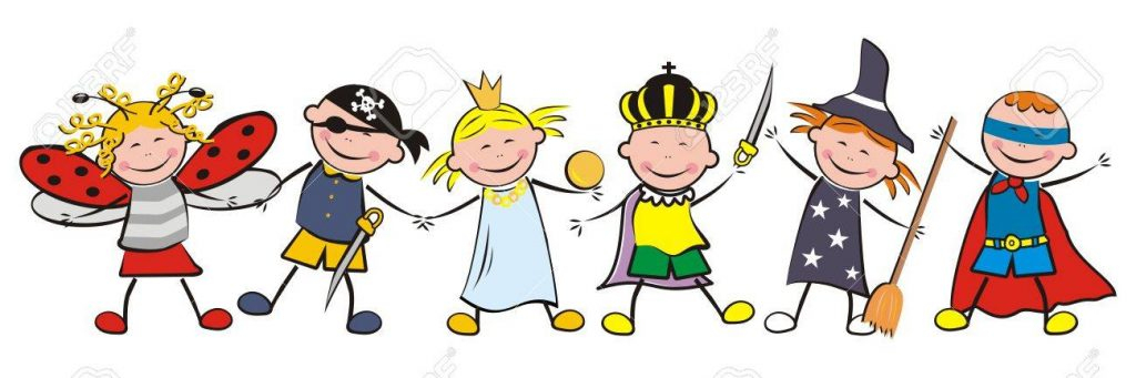 78605450-Karneval-Glückliche-Kinder-Und-Masken-Vektor-Illustration bestimmt für Bilder Kinder Mit Maske
