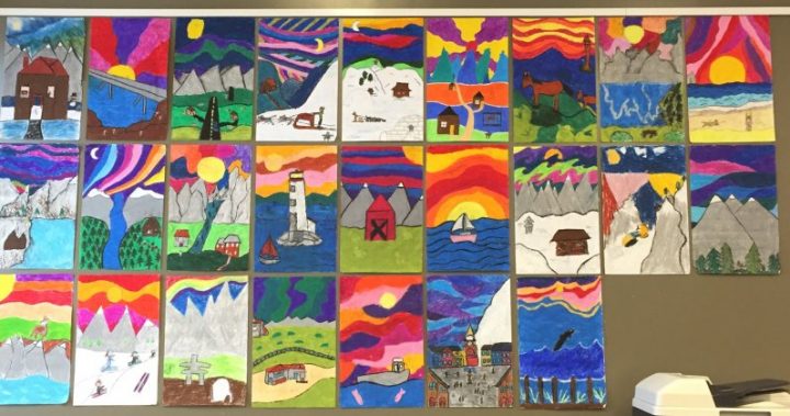 Aberfoyle Public School Student'S Art On Exhibit - Puslinch innen Kinder Bilder Collage