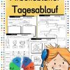 Arbeitsblätter Tagesablauf - Unterrichtsmaterial In Den Fächern Daz/Daf ganzes Kinder Lernen Durch Bilder