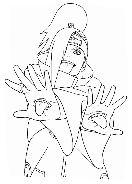 Ausmalbilder Für Kinder Naruto 16 bestimmt für Naruto Kinder Bilder