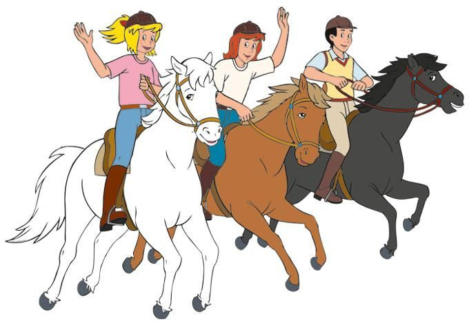 Ausmalbilder Kinder, Ausmalen, Bibi Und Tina verwandt mit Kinder Bilder Pferde