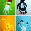 Basteln Mit Kindern Handabdruck Weihnachten Tolle Motive In 2020 über Wachsmalstifte Bilder Ideen Kinder