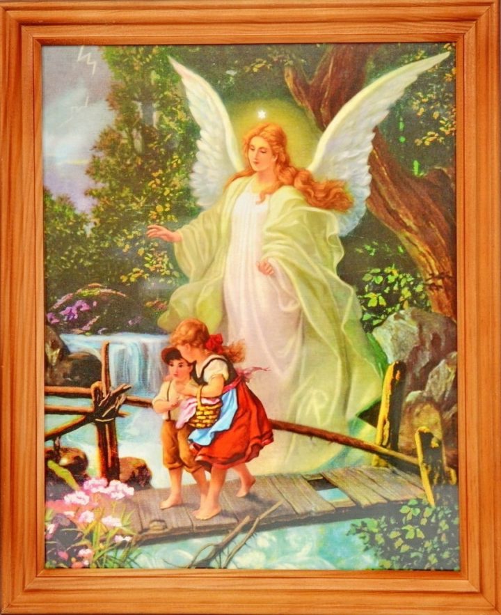 Bild - Schutzengel Mit Kindern Auf Einer Brücke - 23 X 28 Cm - Capax mit Bilder Über Kinder Bild - Schutzengel Mit Kindern Auf Einer Brücke - 23 X 28 Cm - Capax mit Bilder Über Kinder