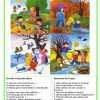 Bildbeschreibung - Die 4 Jahreszeiten | Jahreszeiten Kindergarten innen Bilder Kinder Jahreszeiten