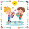 Bunte Illustration Für Glücklichen Kindertag | Premium-Vektor ganzes Kindertag Bilder
