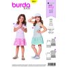 Burda Schnittmuster 9341 Kinder Kleid - Jp Stoff Export mit Kinder Bilder Samt Und Seide
