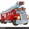 Cartoon Gelukkig Grappige Cartoon Brandweerman Brandweerwagen ganzes Auto Kinder Bilder,