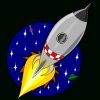 Cartoon-Rakete | Public Domain Vektoren über Kinder Bild Rakete