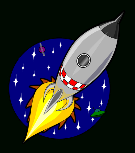 Cartoon-Rakete | Public Domain Vektoren über Kinder Bild Rakete