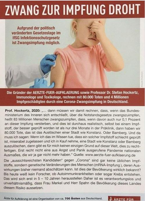 Corona-Impfung - Pandemie Fake mit Ausschlag Corona Kinder Bilder