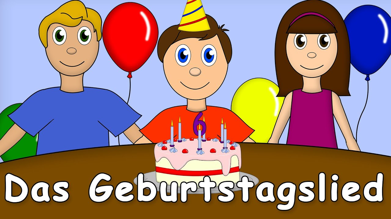Das Geburtstagslied - Kinderlieder Zum Mitsingen - German Birthday Song innen Youtuber Kinder Bilder
