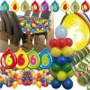 Deko-Set Für Den 6. Geburtstag, Mit 63 Teilen, Für Einen Bunten mit Happy Birthday Bilder Kinder 5 Jahre