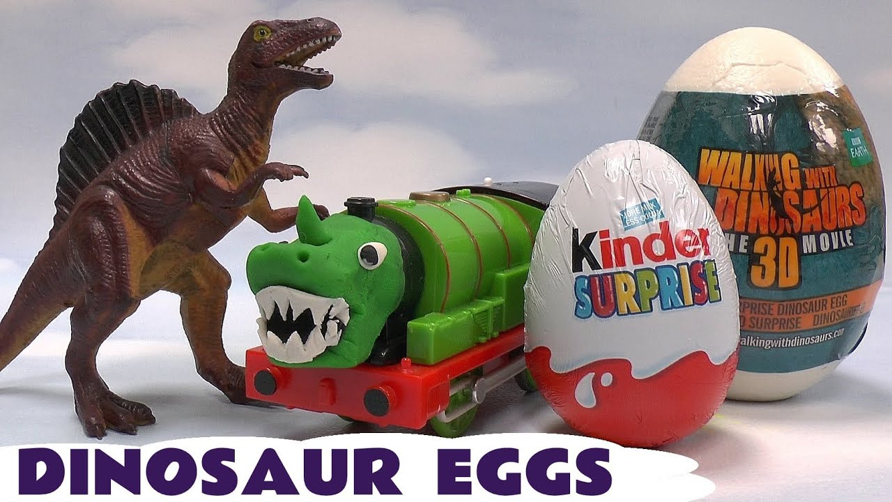Dinosaur Thomas &amp; Friends Surprise Eggs Kinder Surprise Egg Surprise innen Kinder Joy Bilder