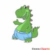 Dinosaurier Cartoon, Illustration Gratis innen Kinder Bild Dinosaurier