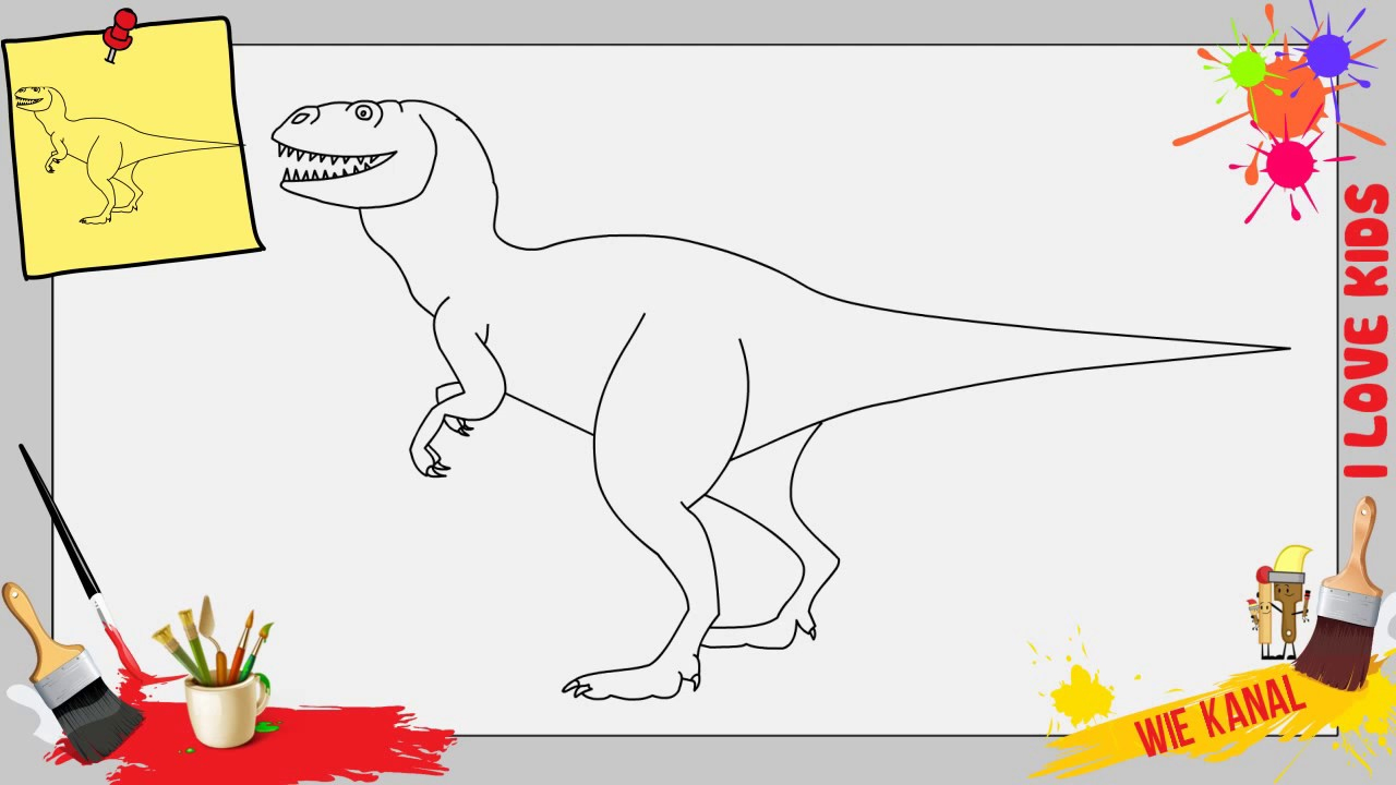 Dinosaurier Vorlagen Zum Ausschneiden 4 | Ausmalbilder Fur Euch in Kinder Bild Dinosaurier