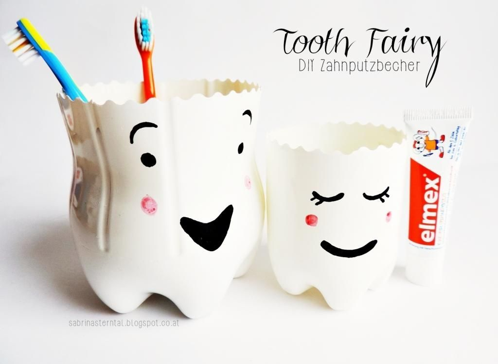 [Diy] Zahnputzbecher &quot;Tooth Fairy&quot; | Zahnfee Ideen, Zahnfee Brief bestimmt für Faule Zähne Kinder Bilder