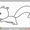 Eichhörnchen Zeichnen Lernen Einfach Schritt Für Schritt Für Anfänger bei Leichte Bilder Zum Nachmalen Für Kinder,