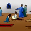 Eine Sünderin Salbt Jesu Füße - The Whole Story ganzes Jesus Und Die Kinder Bilder