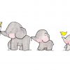Elefanten Auf Paradearchivalische Druck | Baby Elefant, Zeichenvorlagen mit Kinder Bilder Elefant