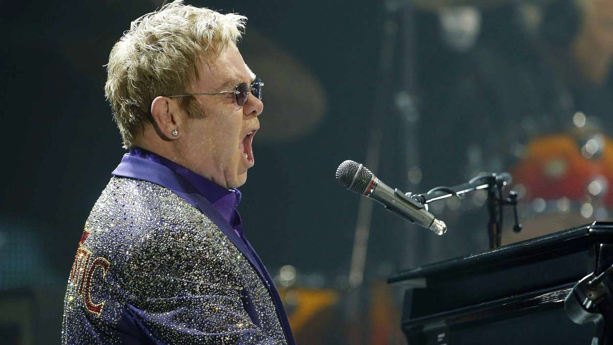 Elton John Sauer Auf Dolce Und Gabbana | Stars ganzes Elton John Kinder Bilder