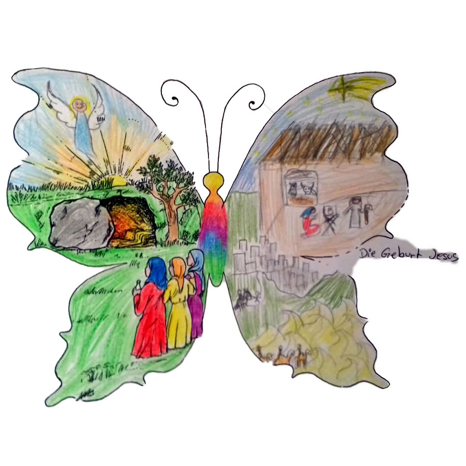 Ev. Kirchenkreis Wittgenstein: Lukas-Kinder Malen Schmetterlinge bestimmt für Glaubensbekenntnis Kinder Bilder