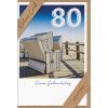 Faltkarte Zum 80. Geburtstag - Strandkörbe bestimmt für Kinder Bilder 80 Geburtstag