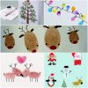 Fingerabdrücke Weihnachten … | Trabalhos Manuais, Artesanato Natalino in Kinderbilder Zu Weihnachten