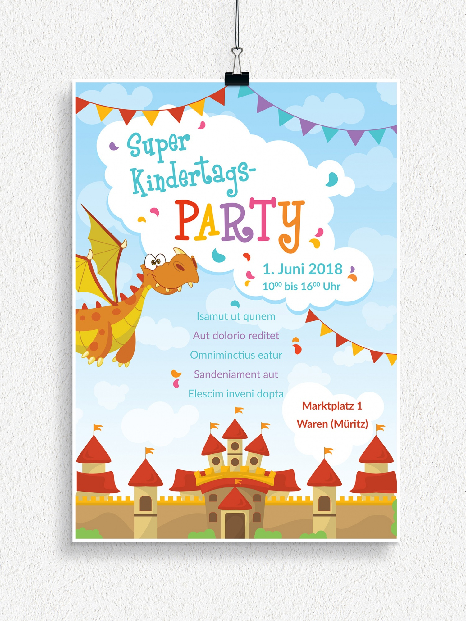 Flyer- Und Plakatvorlagen Zum Neptunfest Und Kindertag in Kindertag Bilder