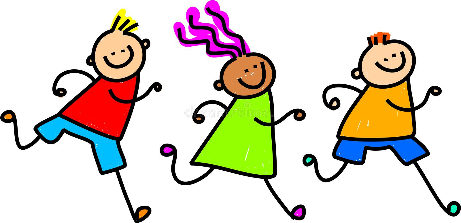 Folgende Kinder Stock Abbildung. Illustration Von Freundschaft - 10048932 in Kindergarten Bilder Preise