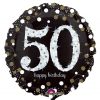 Folienballon Funkelnder 50. Geburtstag | Ungefüllt Od. Helium Gefüllt bei Happy Birthday Bilder Kinder 5 Jahre