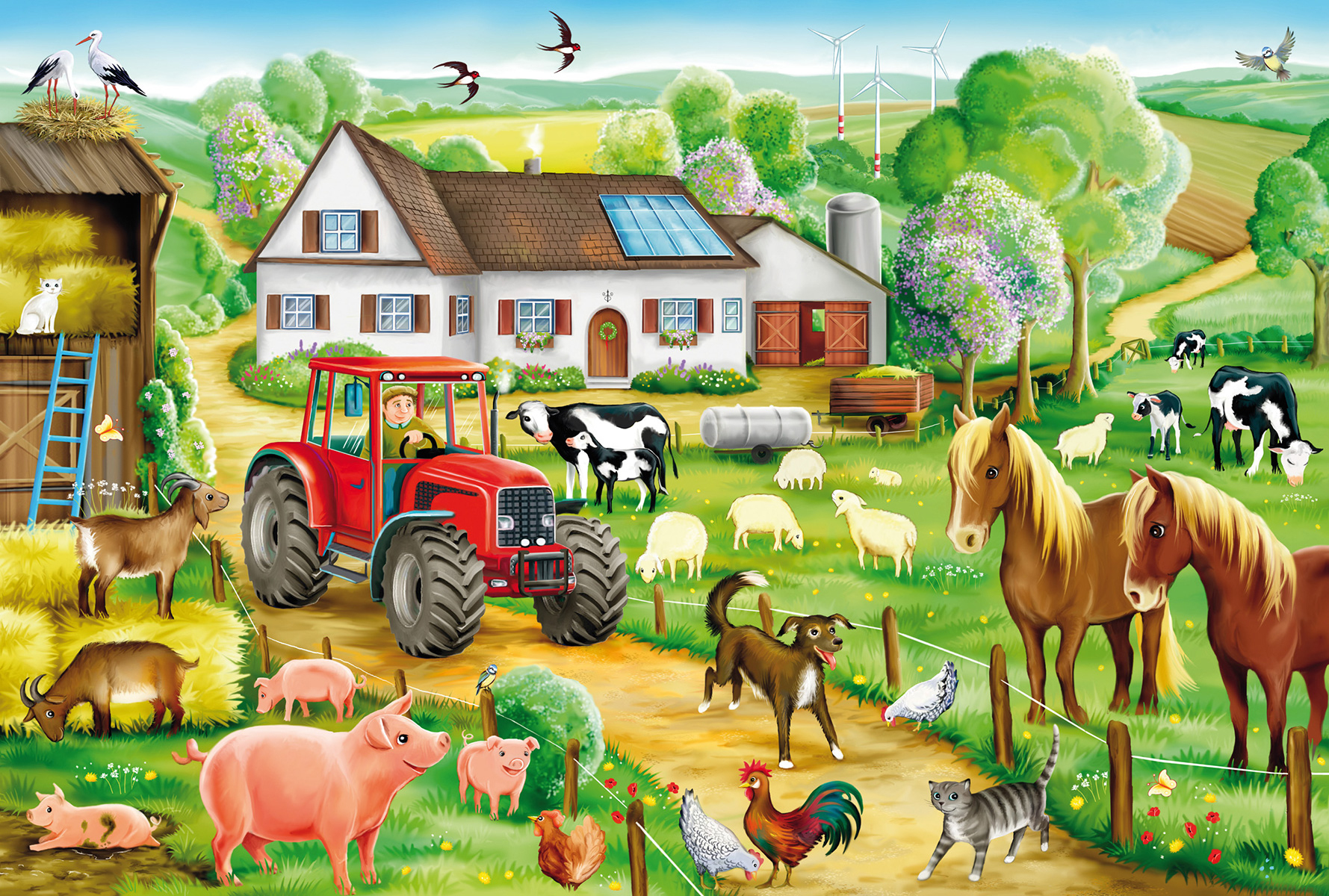 Fröhlicher Bauernhof Von Schmidt Spiele (56003) | Echtkind für Kinder Bilder Ab 1 Jahr