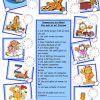 Garfields Tagesablauf Arbeitsblatt - Kostenlose Daf Arbeitsblätter über Routine Kinder Bilder
