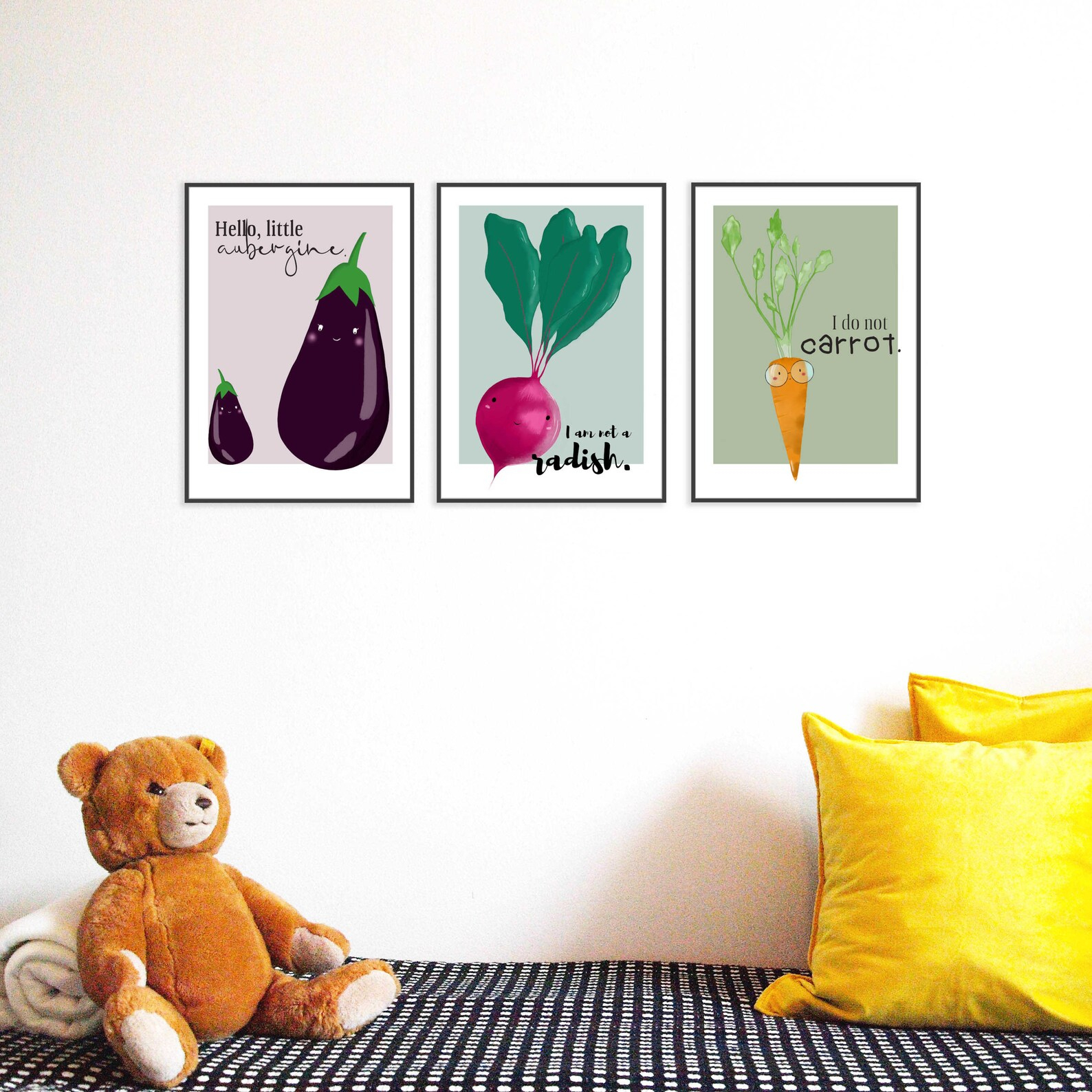 Gemüse Poster Kinderbilder Küche Poster Set Kinderzimmer | Etsy ganzes Kinderbilder Poster