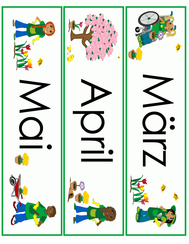 German For Kids - Worksheets | Teaching French, French Teaching verwandt mit Jahreszeiten Kinder Bilder