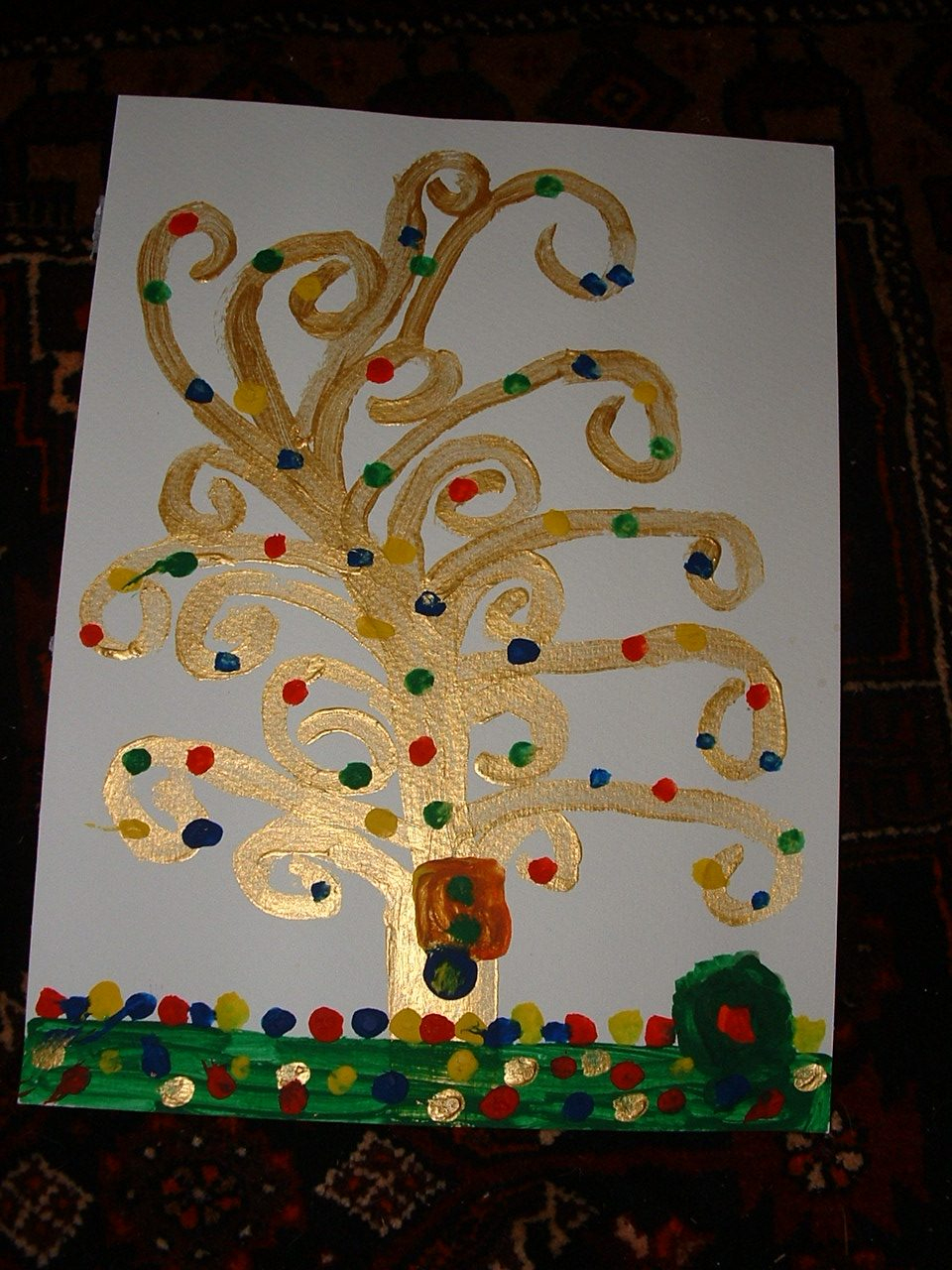 Gustav Klimts Lebensbaum | Grundschulshcnüffler-Bloggrundschulschnüffler ganzes Ab Wann Malen Kinder Bilder Aus