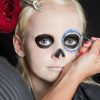 Halloween Kinder Schminken: Día De Los Muertos Make Up bei Vampir Schminken Kinder Bilder
