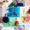 Handgemalte Kinderbilder An Der Wand Stock-Foto | Adobe Stock bei Kinder Bilder An Der Wand
