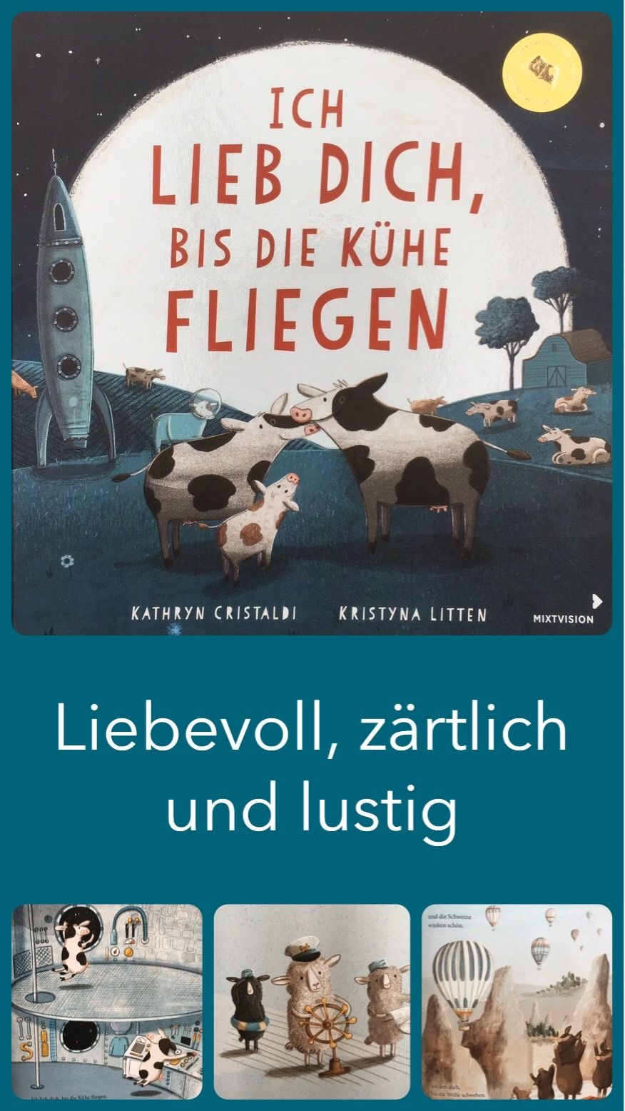 Ich Lieb Dich Bis Die Kühe Fliegen | Bilderbuch, Bilderbücher Für in Kinder Bilderbücher Ab 1 Jahr
