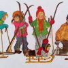 Illustratie Van Ilon Wikland Uit Het Boek 'Winter In Bolderburen' Van bei Bilder Kinder Von Bullerbü