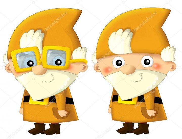 Karikatur Fröhlicher Zwerg - Illustration Für Kinder - Stockfotografie für Zwerge Kinder Bilder