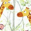 Kinder Fenstersticker Giraffe U. Affen Fensterbilder Kids Fensterfolie in Kinderbilder Tiere
