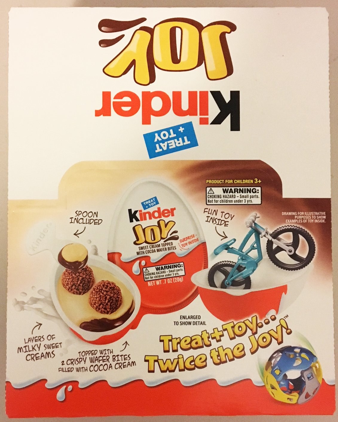 Kinder Joy Chocolate Surprise Egg With Toy Inside, 12 Eggs (8.4Oz Total innen Kinder Joy Image,